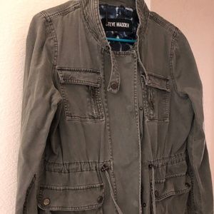 Steve Madden Army Green Utility Jacket size M